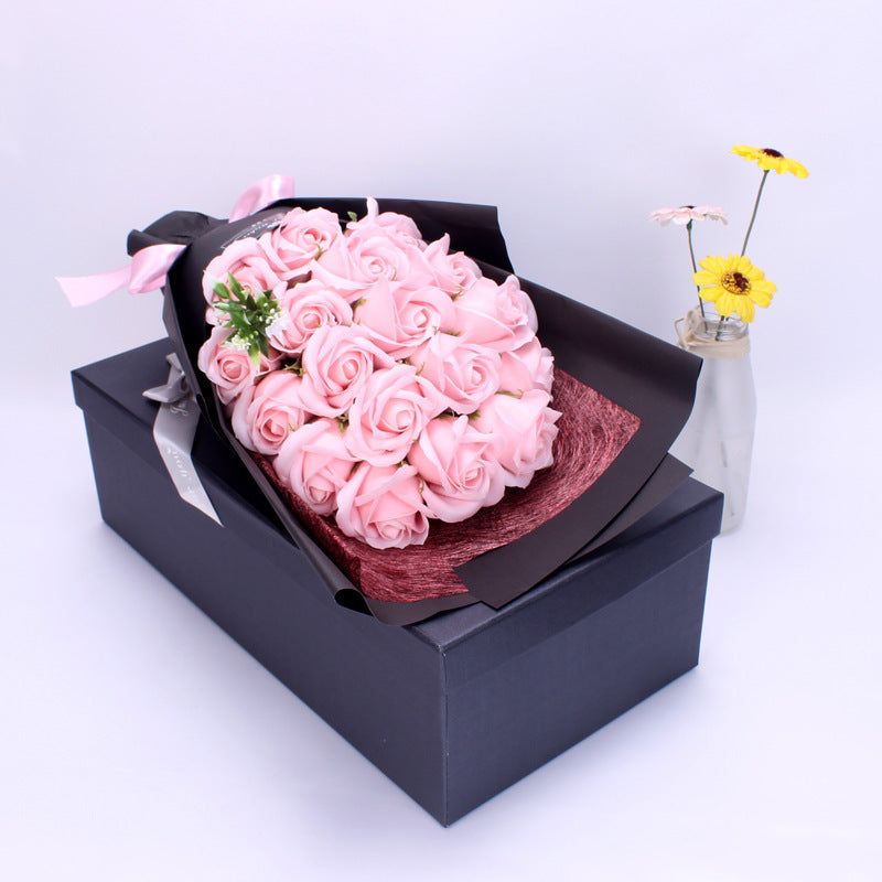  18 Bouquet Soap Rose Flower Valentine's Day