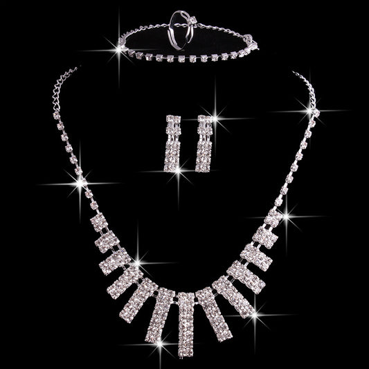 Hao Yue Bridal Jewelry Set - Crystal Jewelry for Wedding