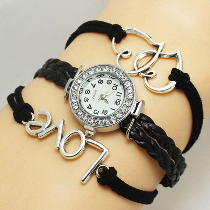 Double Heart-Shaped Love Multi-Layer Watch
