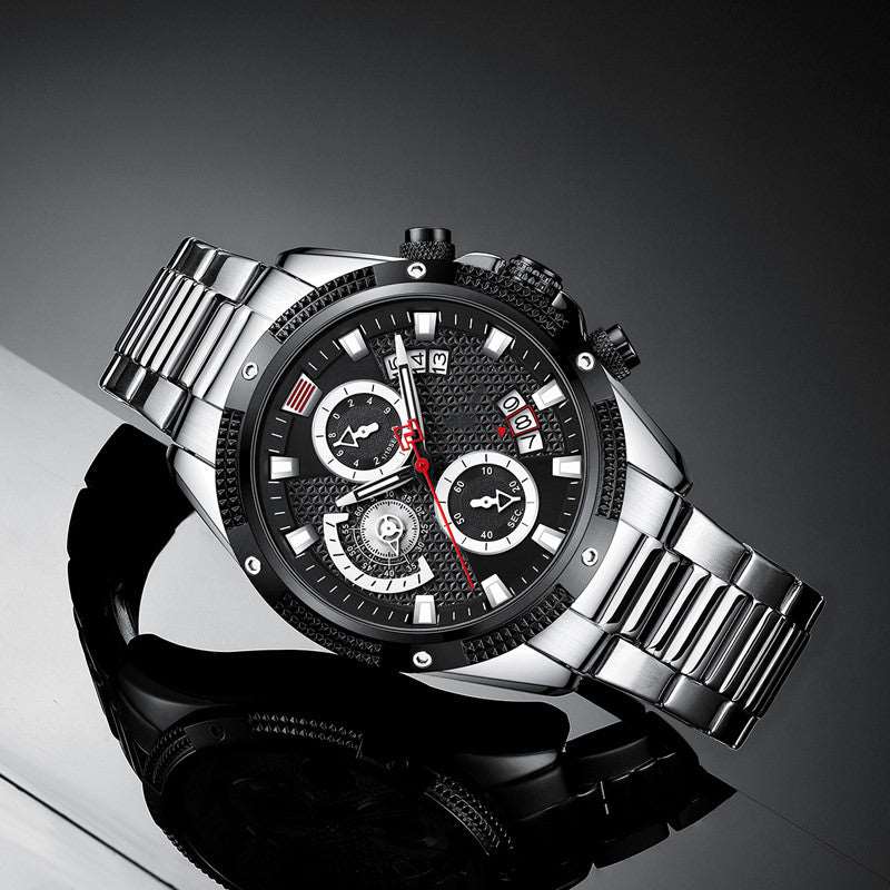 Men's Waterproof Sports Watch with Large Dial