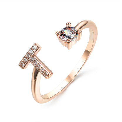 Adjustable Initial Letter Ring