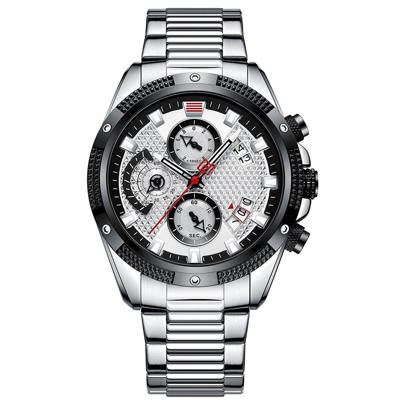 Men's Waterproof Sports Watch with Large Dial