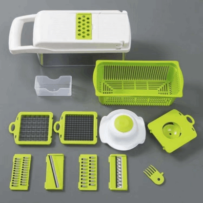 Versatile 12-in-1 Manual Vegetable Chopper – Efficiently chop, slice, and dice with this high-quality kitchen tool. Elevate your cooking experience with precision and convenience.