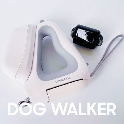 Upgraded 3-in-1 Retractable Dog Leash with Poop Bag Dispenser