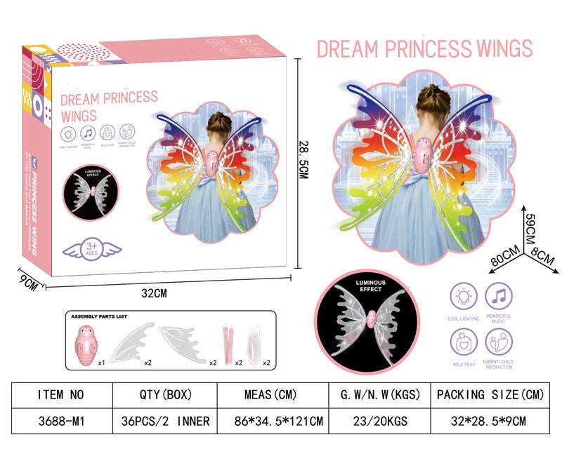 Light-Up Butterfly Wings for Girls