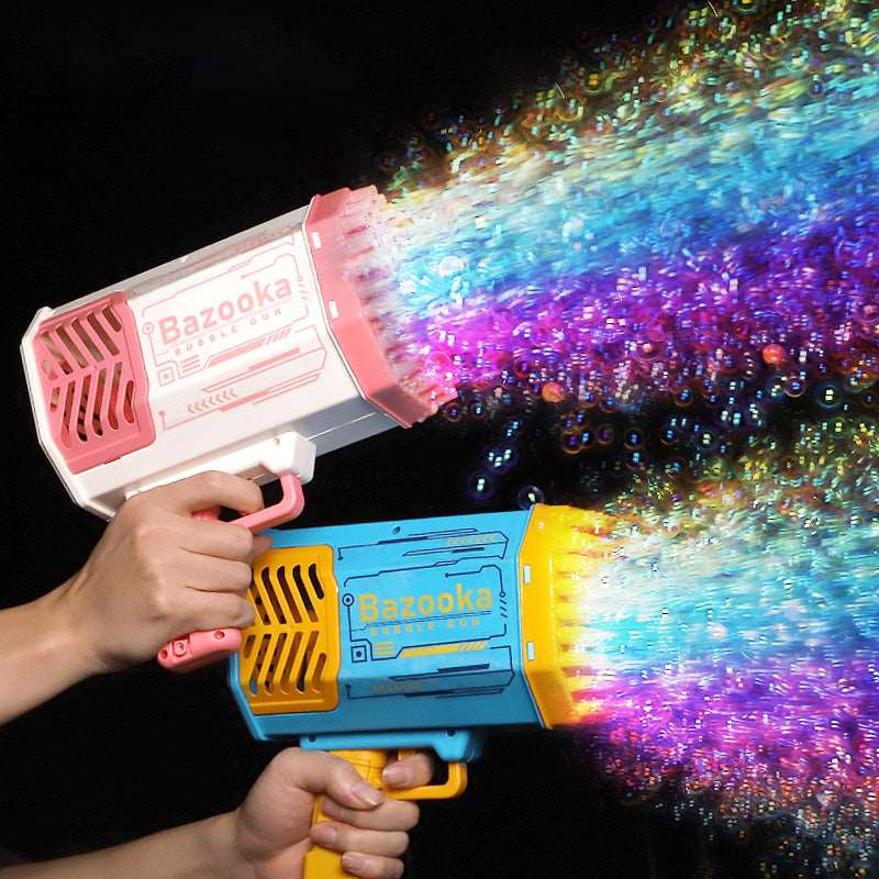 Rocket 69-Hole Soap Bubble Gun Toy