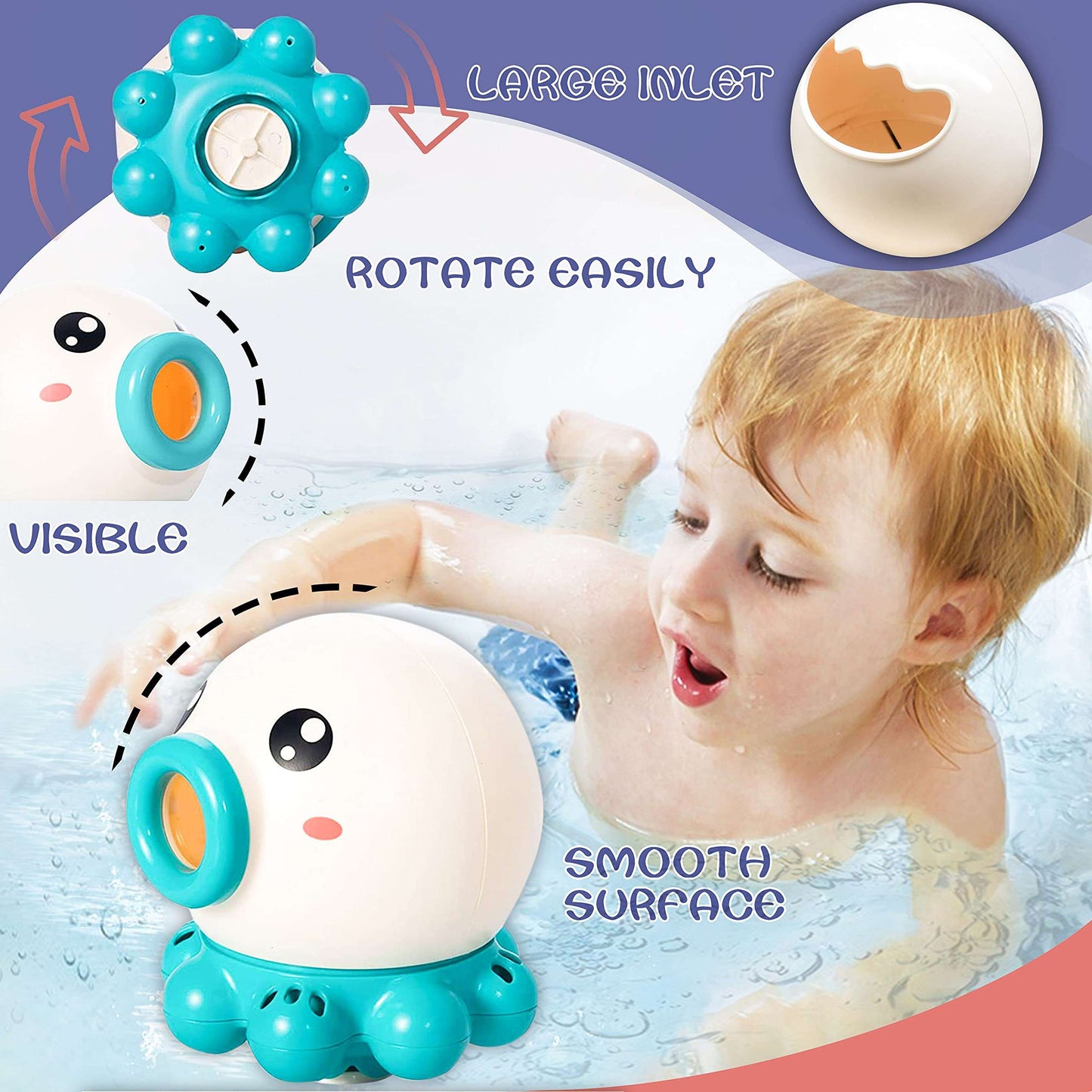 Octopus Fountain Bath Toy