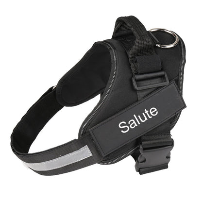 Custom Reflective No-Pull Dog Harness with Personalized Patch