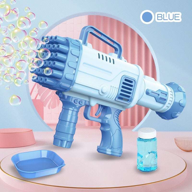 32-Hole Electric Bubble Bazooka Gun for Kids