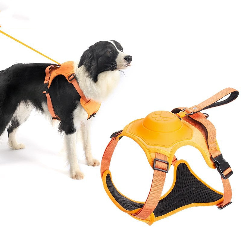 Retractable Hand-Held Pet Dog Chest Strap