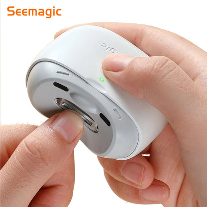 Upgrade Seemagic Electric Automatic Nail Clipper Pro with Touch Start Infrared Protection LED Light Trimmer Cutter Head Tools
